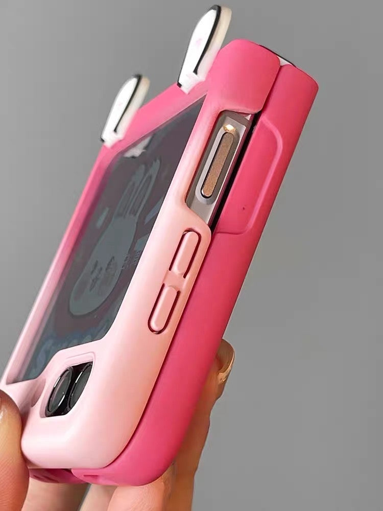 Rabbit Pink Z Flip 5 Case