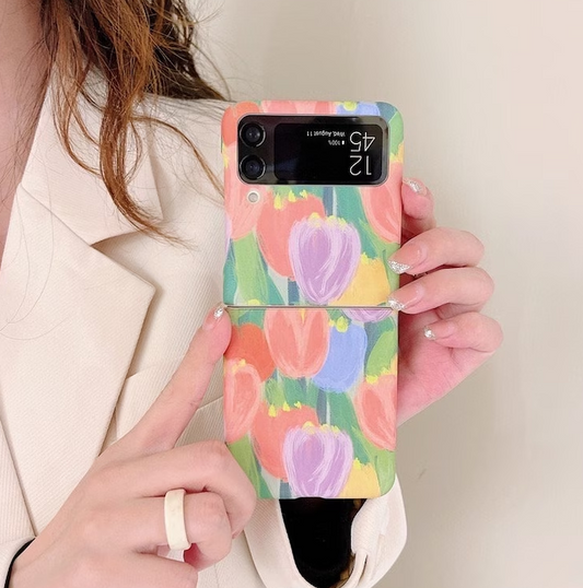 Tulip Flower Kawaii Flower Samsung Z Flip Phone case