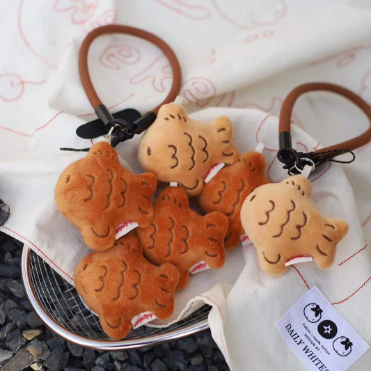 Daily White | Mini Taiyaki Plush Bag Charms