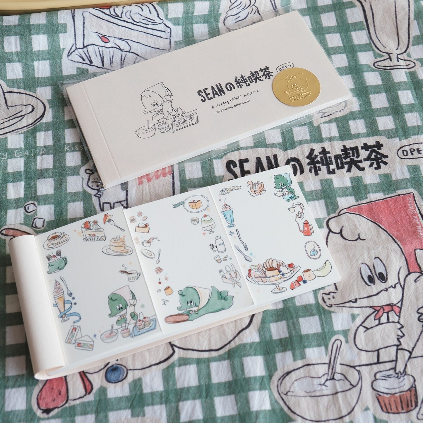 A Gator Life | Lovely Bunny And Crocodile Memo Notepad