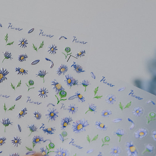 Hello Claws | Purple Daisy Nail Deco Sticker