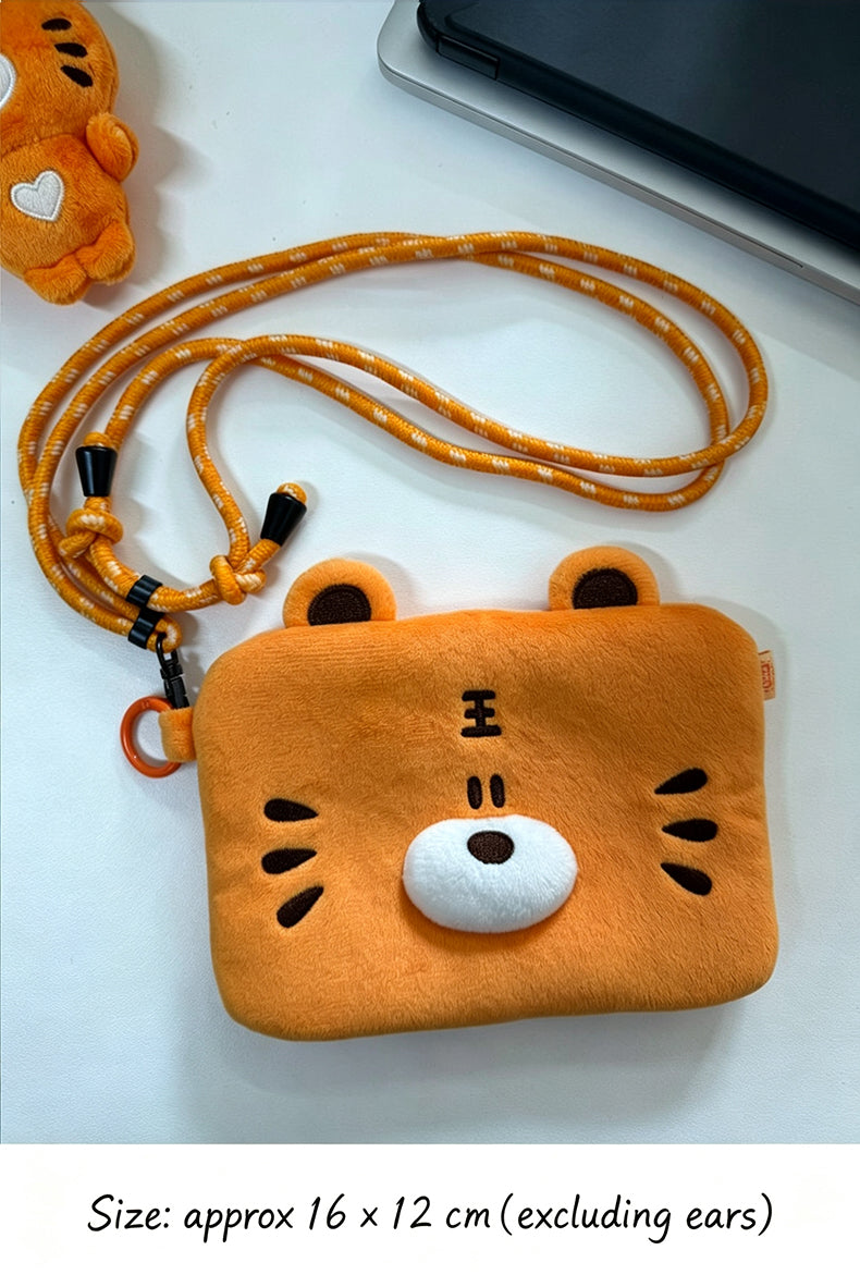 Fickle Plan | Huhu Tiger Plush Crossbody Pouch & Bag