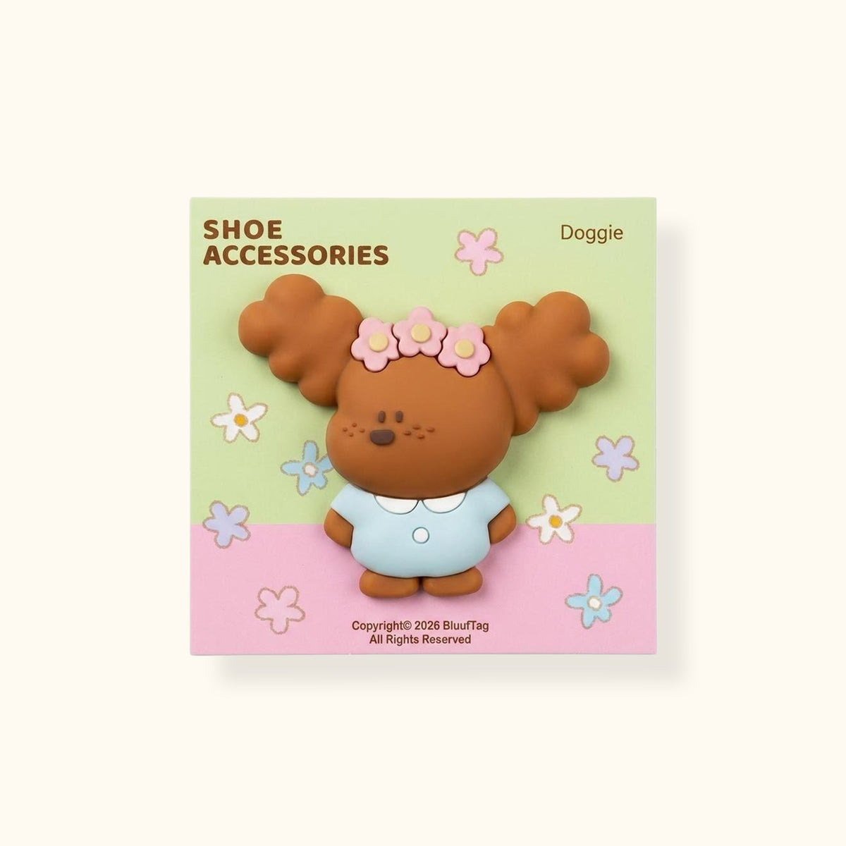 Bluuf Tag | Dog, Cupcake & Comb Shoe Charms