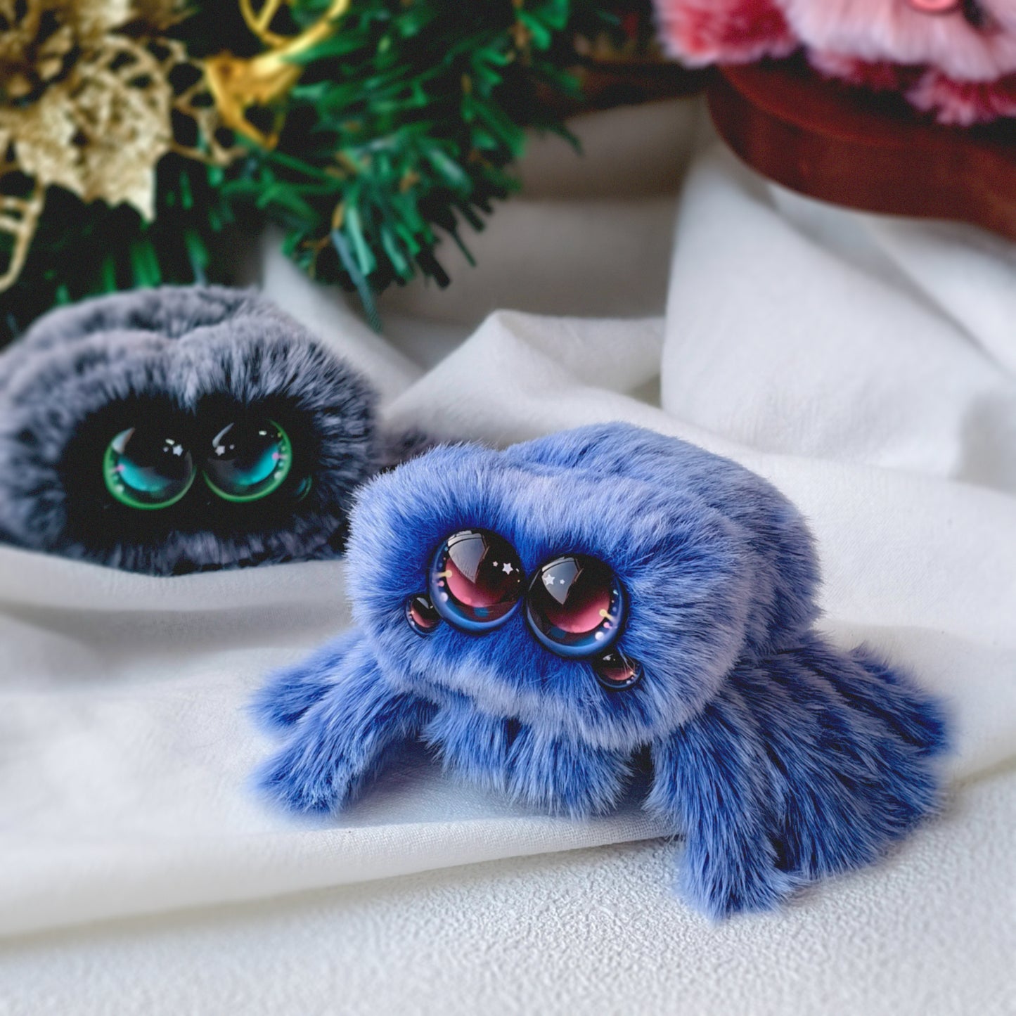 Snowball | Sapphire Blue Spider Plush Toy