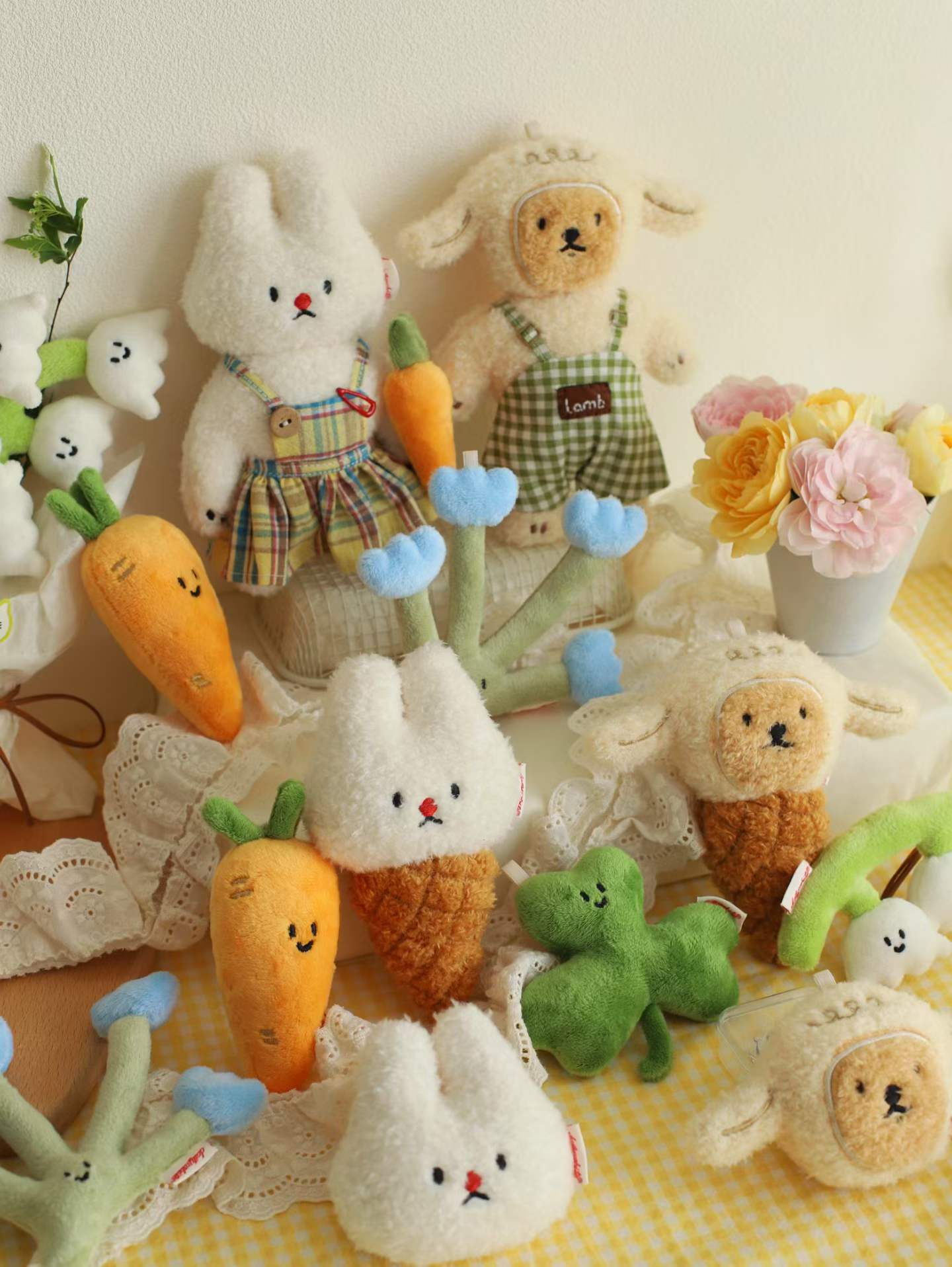 Daily White | Bunny Head Plush Charm