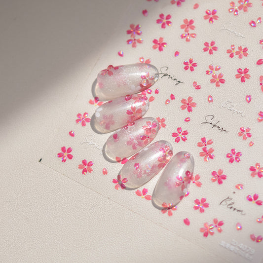Hello Claws | Jelly Cherry Blossom 5D Nail Deco Sticker