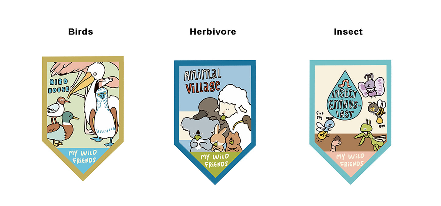 A Gator Life | Bird Insect Embroidery Brooch Badge