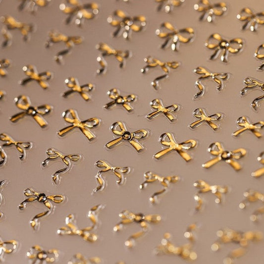 Hello Claws | Tiny Diamond Bowknot Nail Deco Sticker