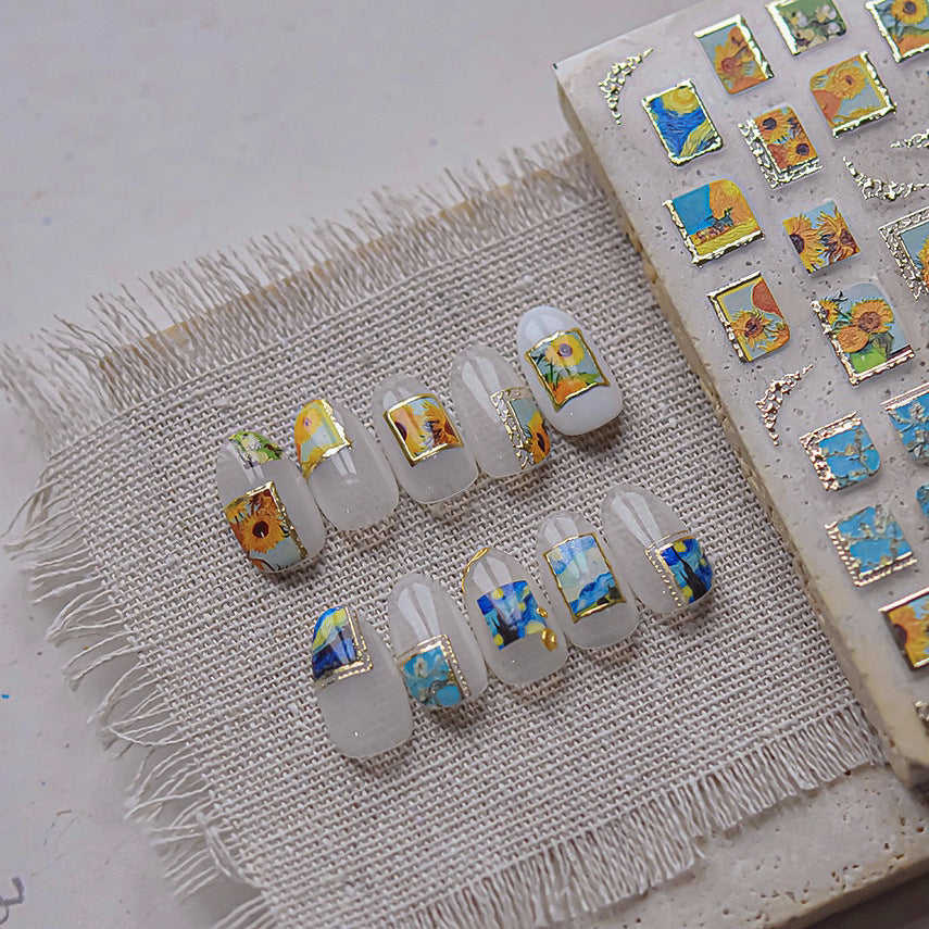 Hello Claws | Van Gogh Sunflower Nail Deco Sticker