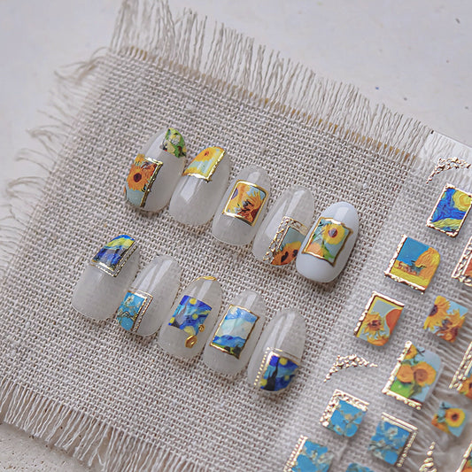 Hello Claws | Van Gogh Sunflower Nail Deco Sticker