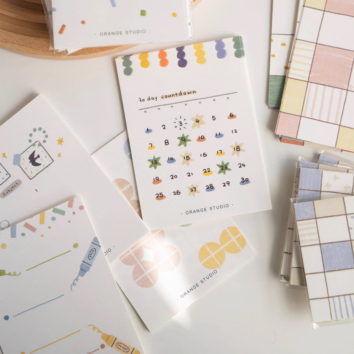 Orange Studio | Season Grid Memo Note PadÂ