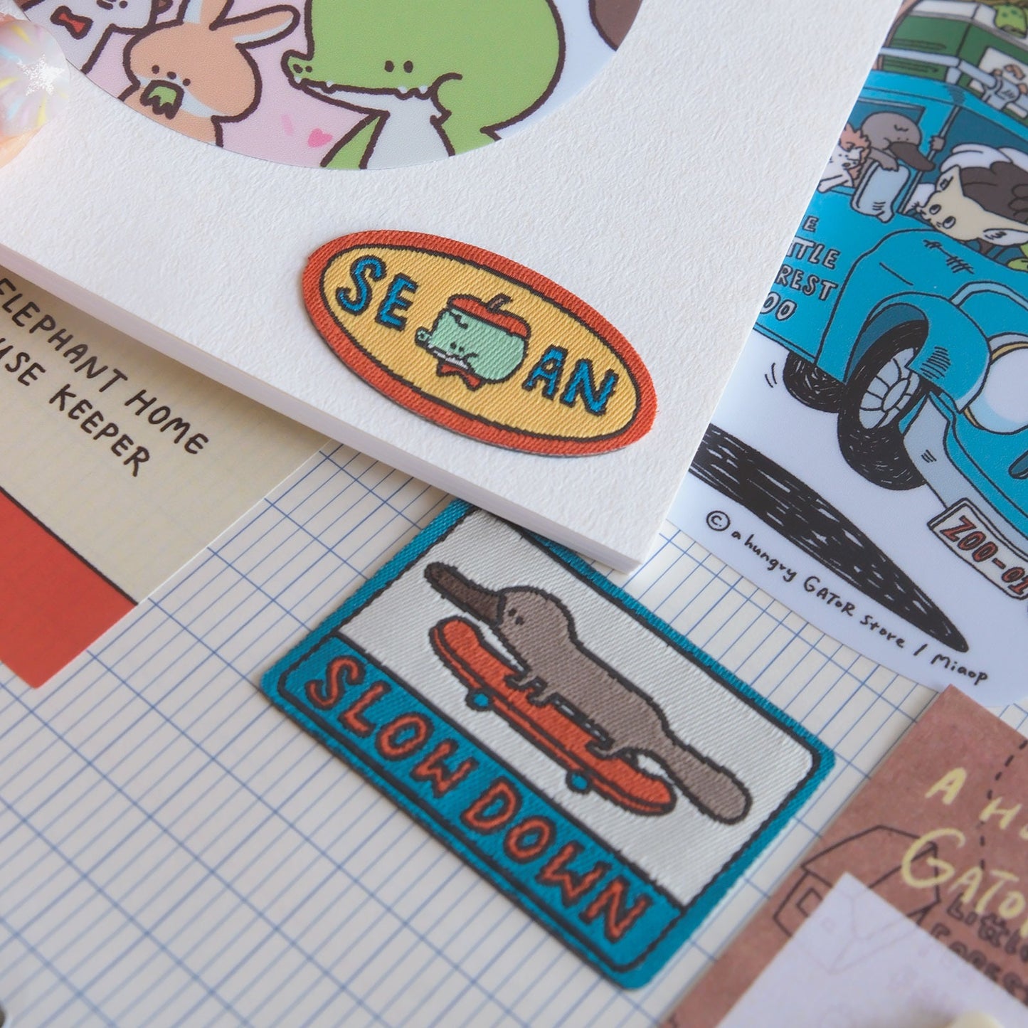 A Gator Life | Embroidered Sean Woven Label Sticker