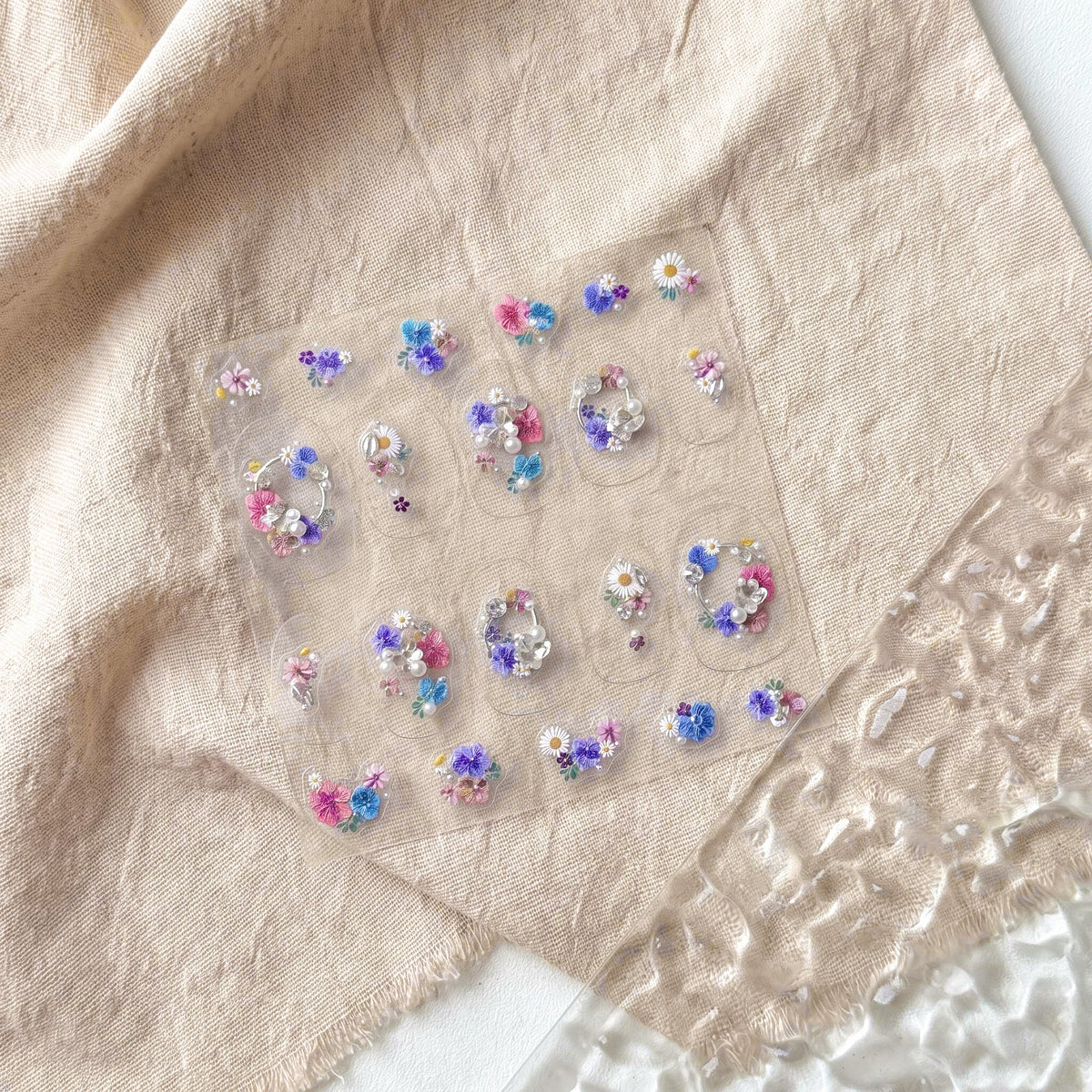 Hello Claws | Flower Diamond Nail Deco Sticker