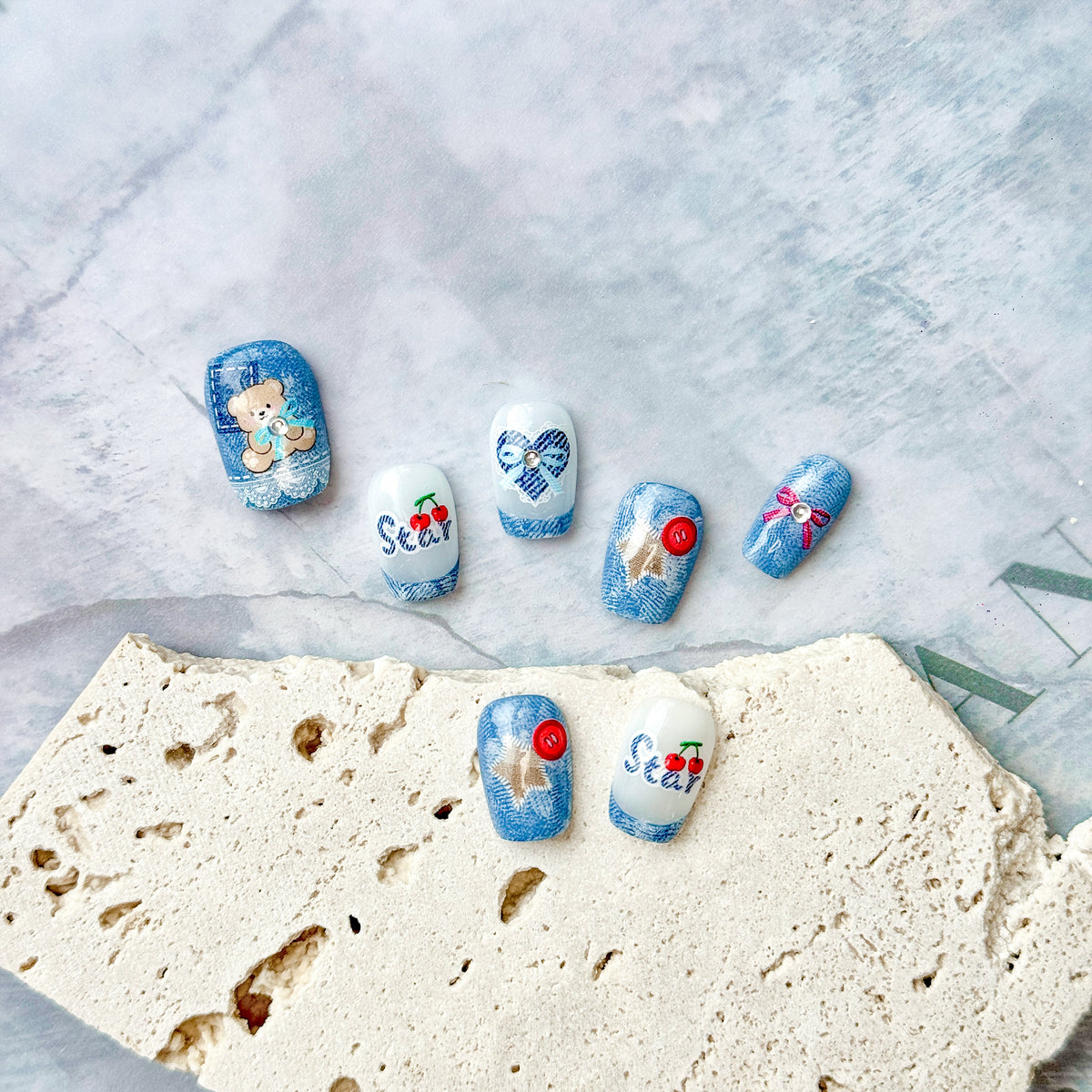 Hello Claws | Cowboy Bear Press-on Nail