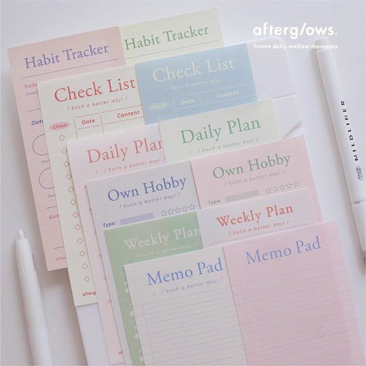 Afterglows | Daily Life Memo Note Pad