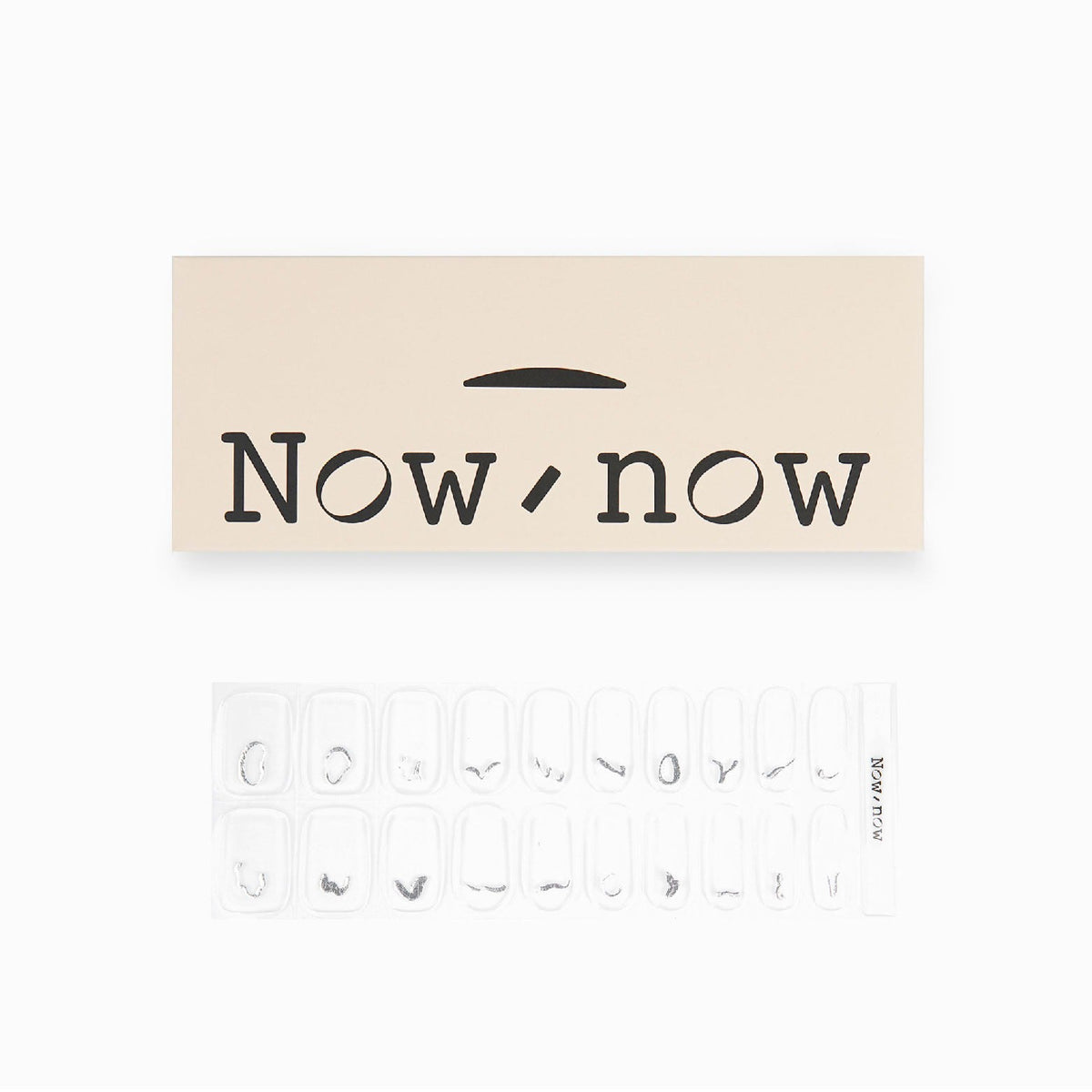 Now Now | Y2k Silver Nail Wraps