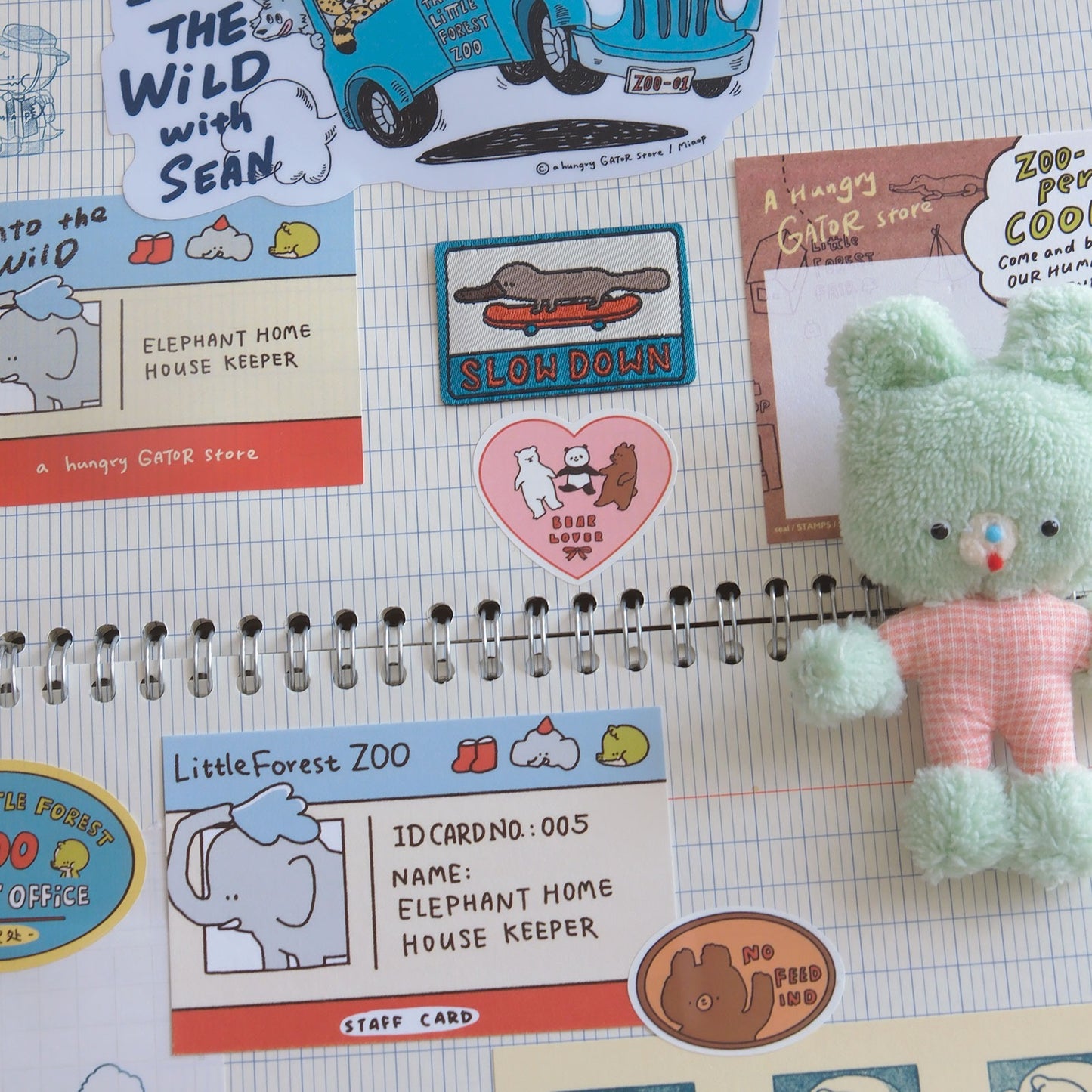 A Gator Life | Embroidered Sean Woven Label Sticker