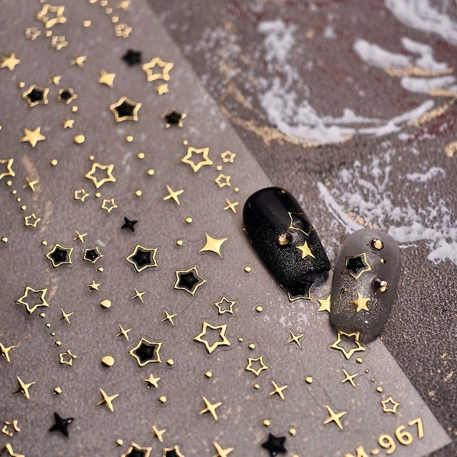 Hello Claws | Gold Star Nail Deco Sticker