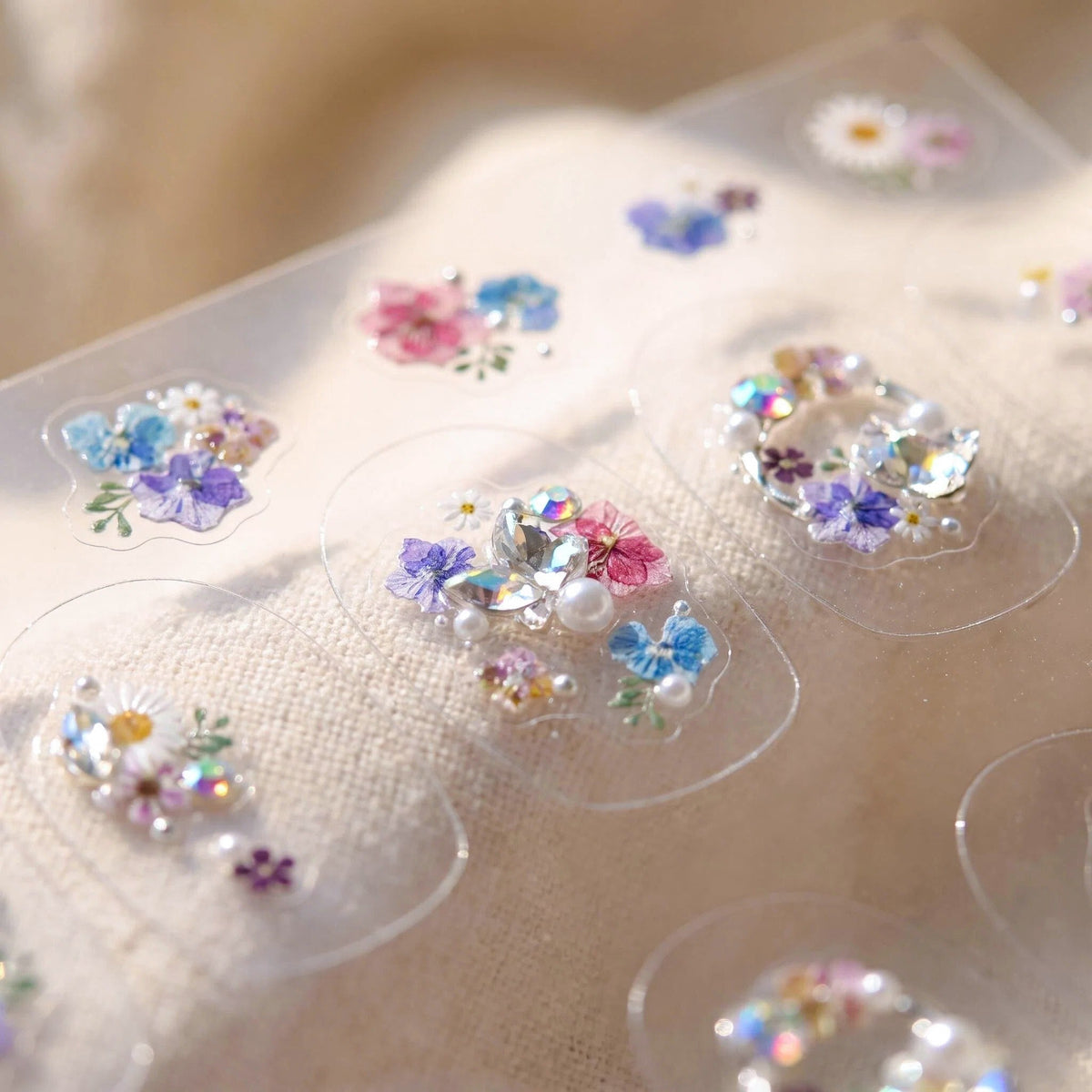 Hello Claws | Flower Diamond Nail Deco Sticker