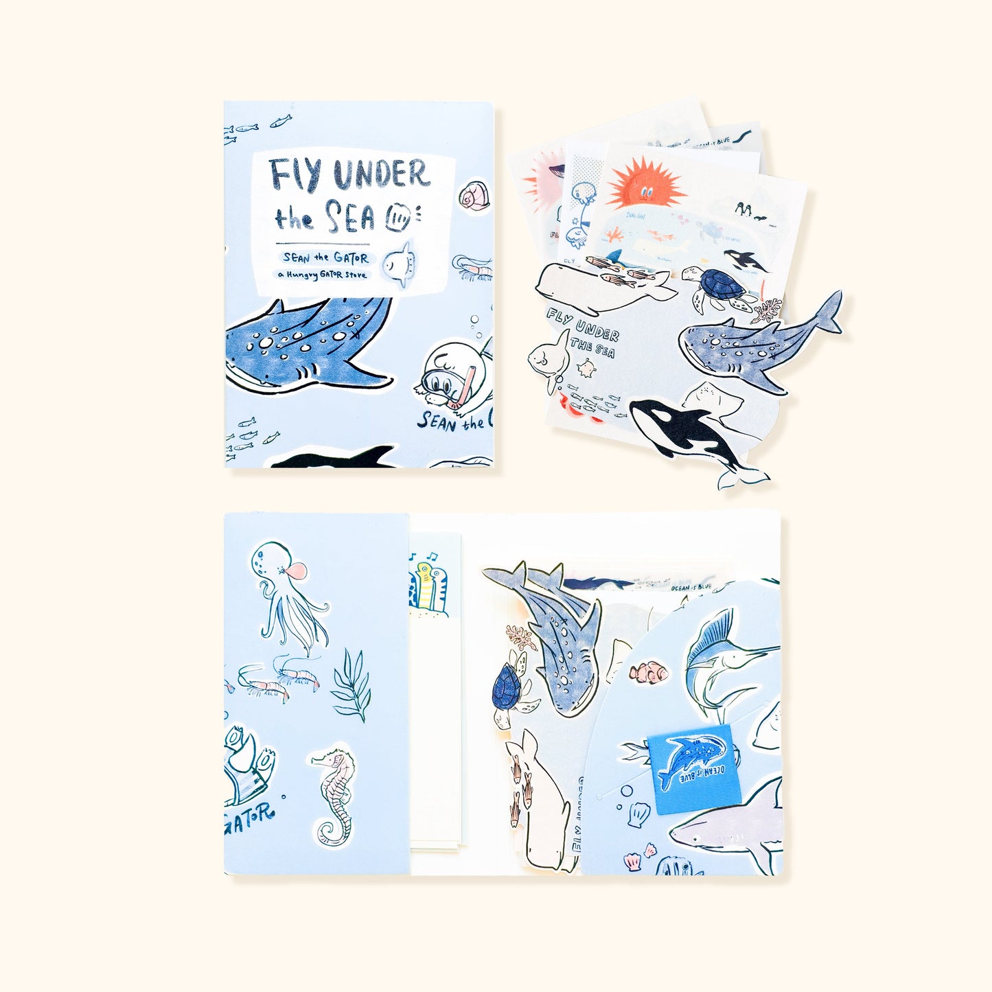 A Gator Life | Fly Under The Sea Journal Material Pack