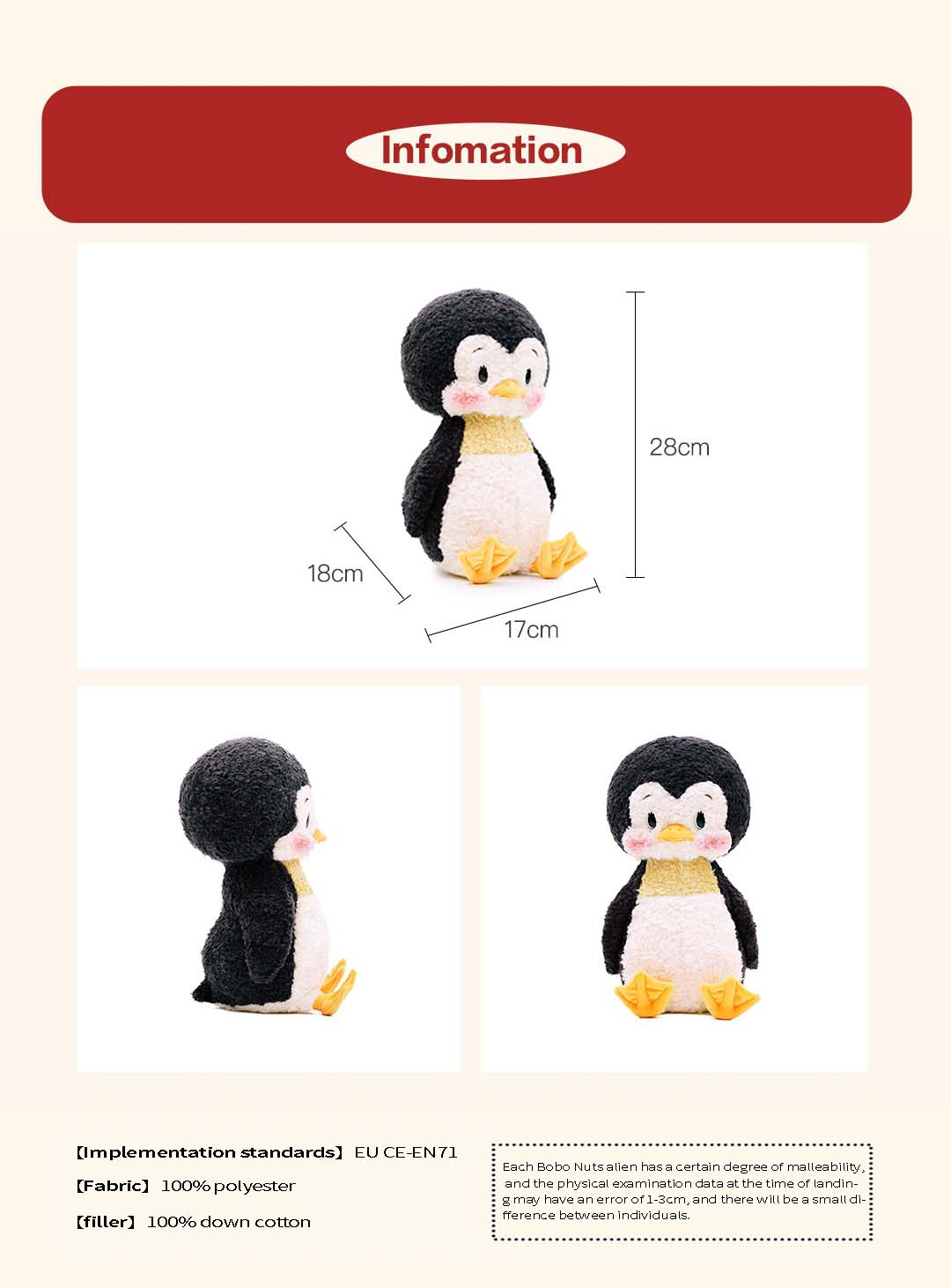 Bobo Nuts | Olly Penguin Plush Toy
