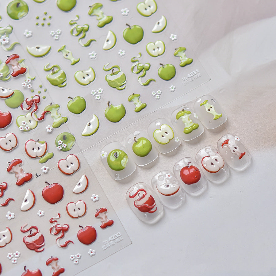Hello Claws | Apple Jelly Nail Deco Sticker