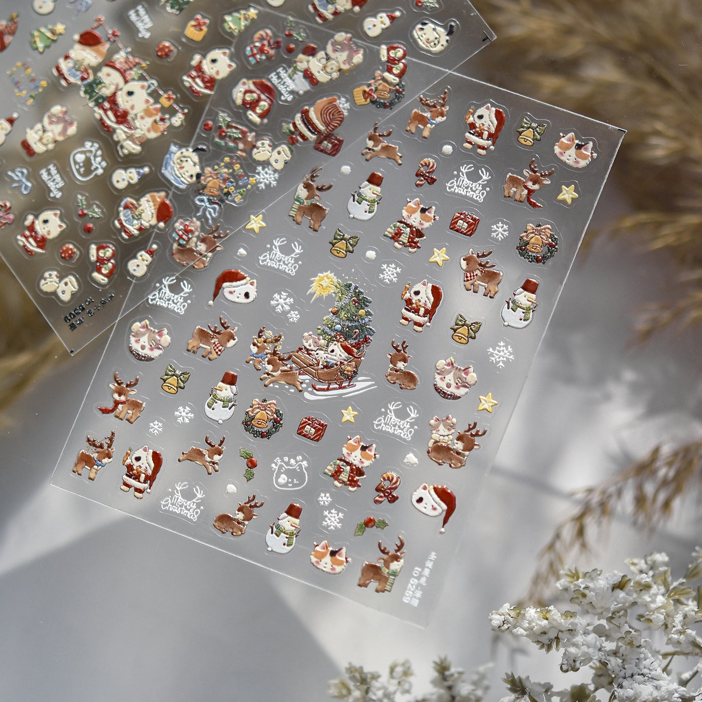 Hello Claws | Christmas Kitty Gift Box Nail Deco Sticker