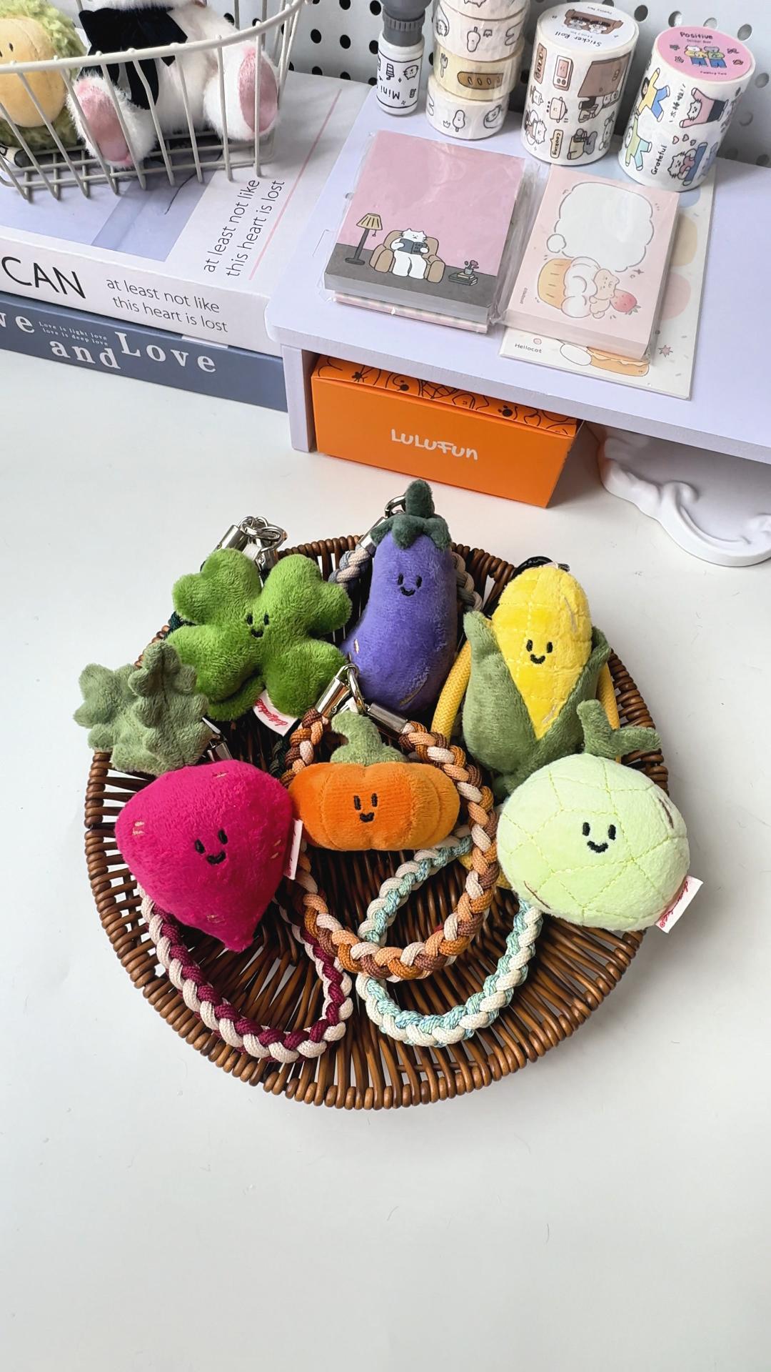 Daily White | Mini Radish Plush Charm