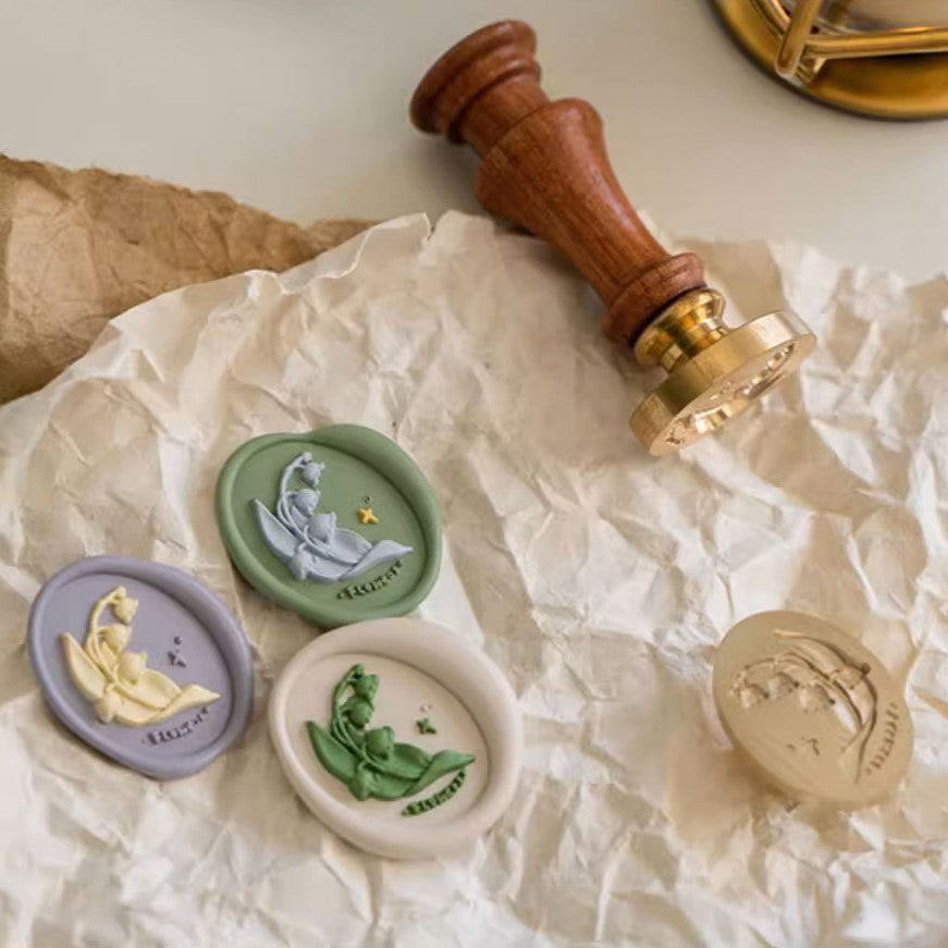 Orange studio | Lily of the valley wax seal stampÂ