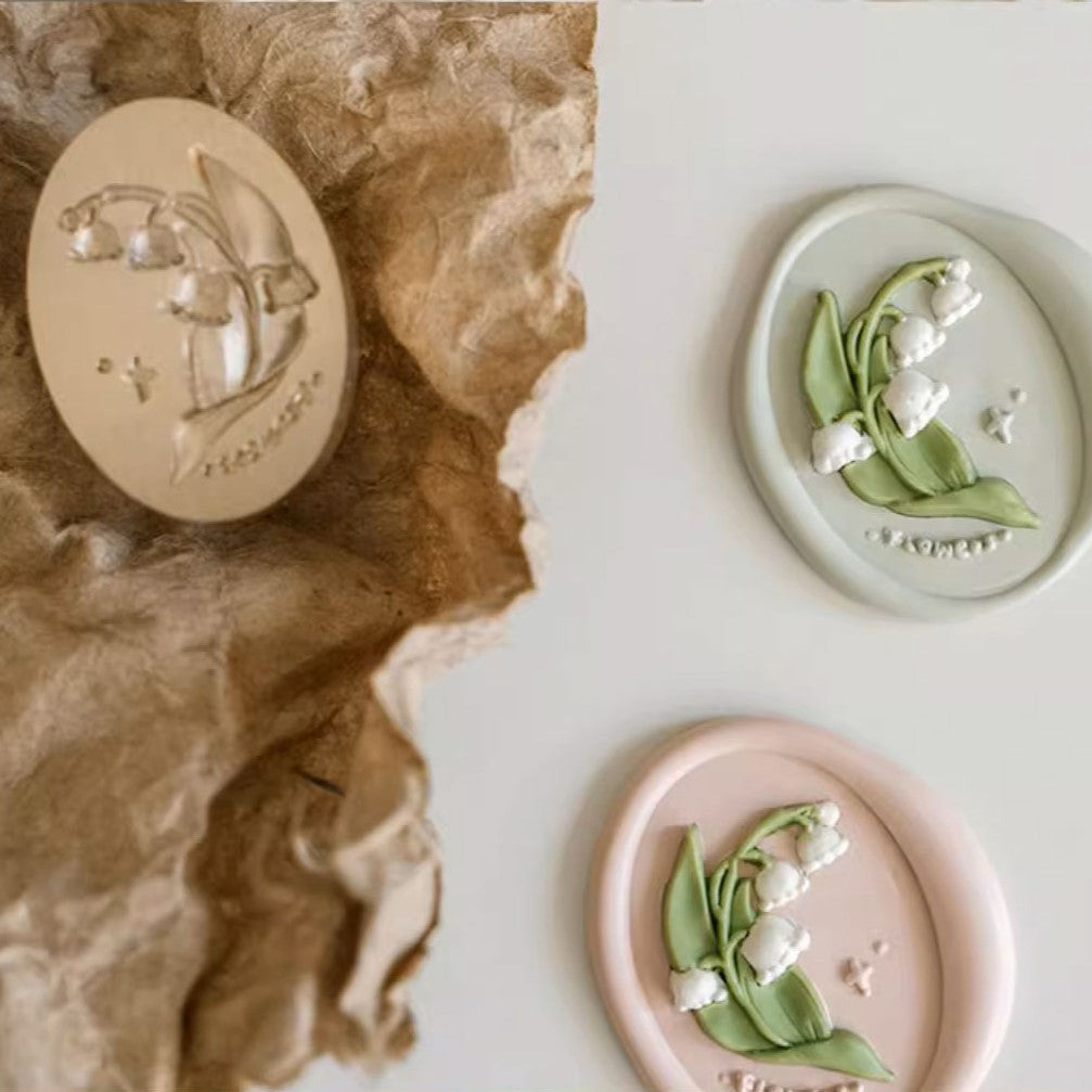 Orange studio | Lily of the valley wax seal stampÂ
