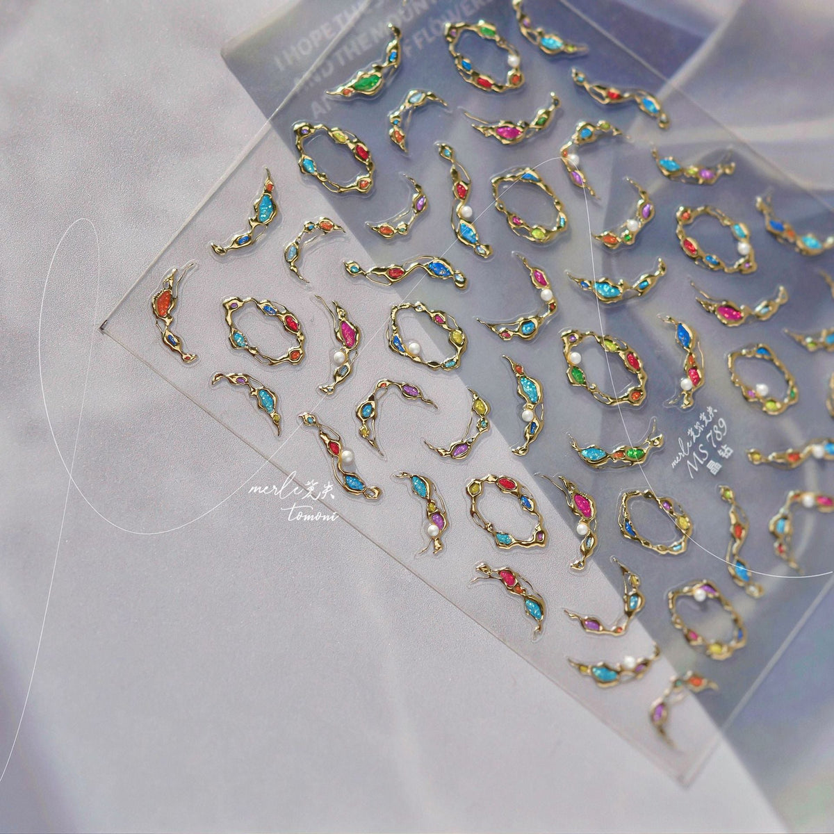 Hello Claws | Gemstone Necklace Nail Deco Sticker