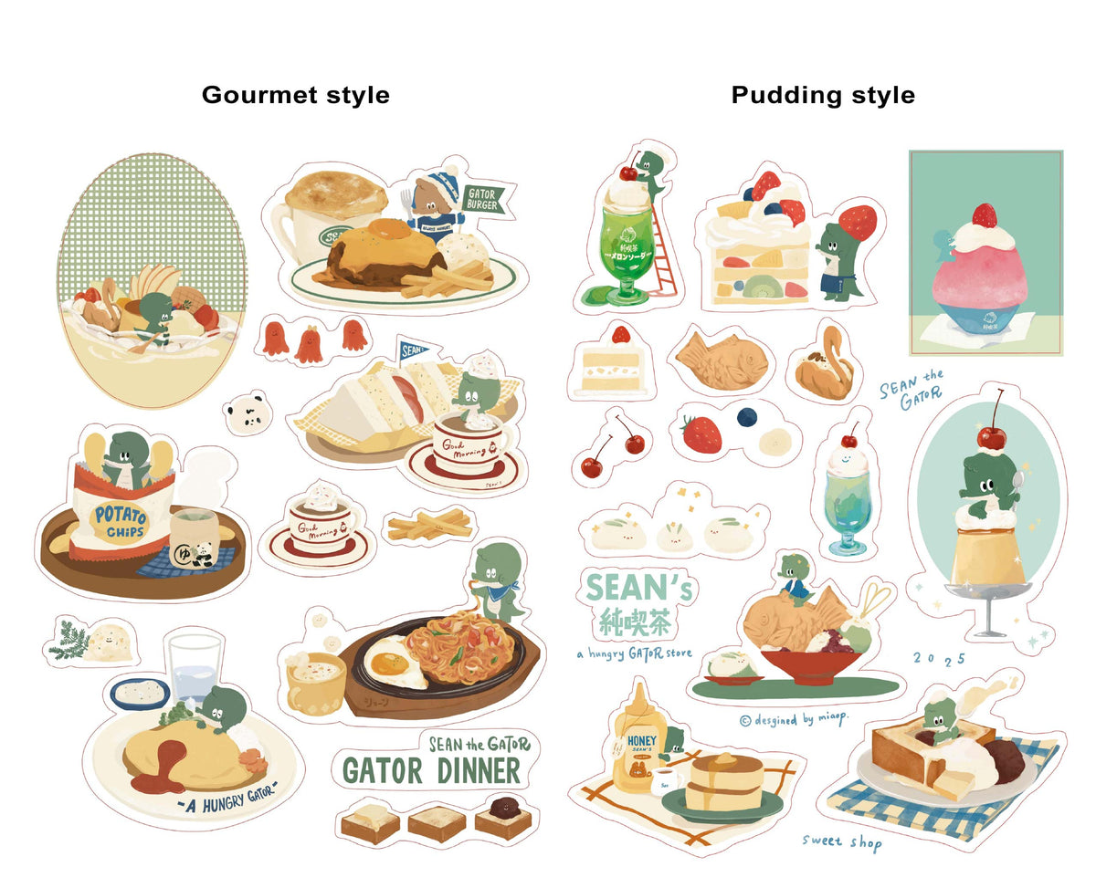 A Gator Life | Gator Japanese Desserts Sticker