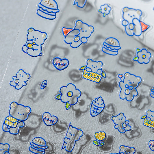 Hello Claws | Super Bear Nail Deco Sticker