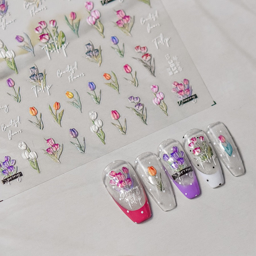 Hello Claws | Spring Tulip Nail Deco Sticker