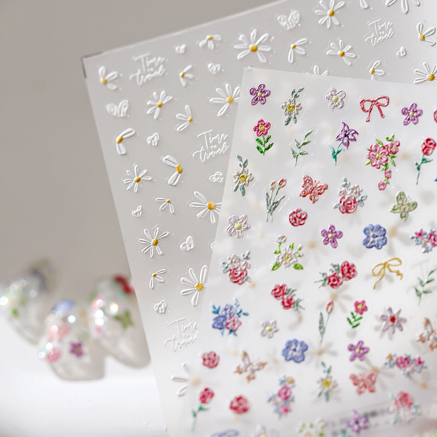 Hello Claws | Spring Daisy Wild Flower Nail Deco Sticker