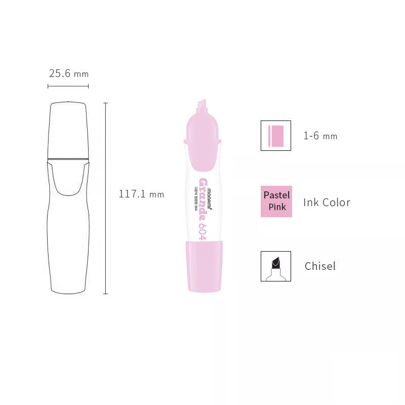 Monami Grange Highlighter - 6 Colour Set