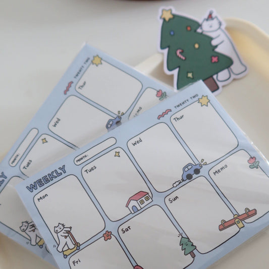 Twenty Two | Lovely Park Weekly Plan Note