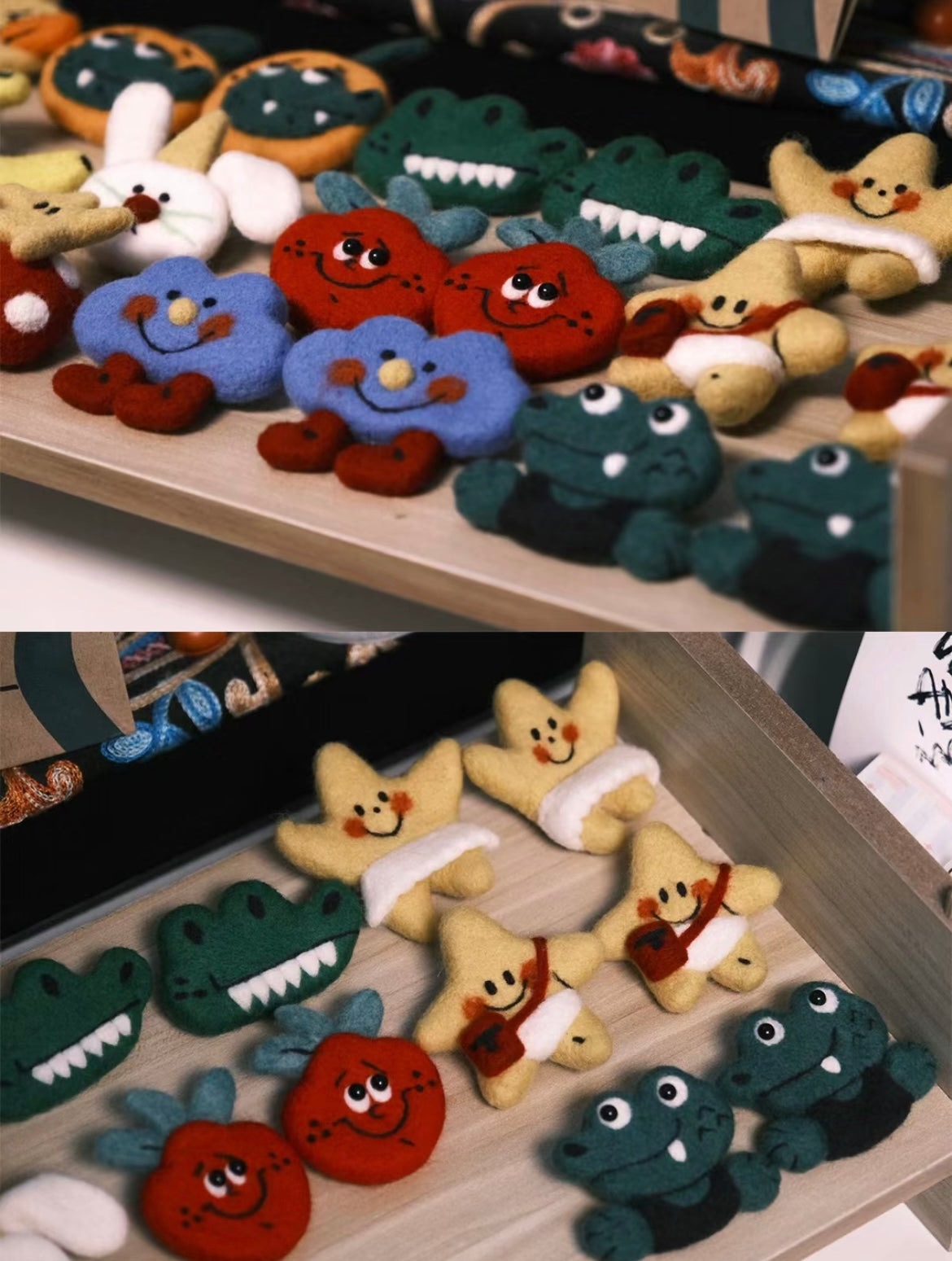 NINIGOGO | UO Star & Bag Needle Felted Brooch