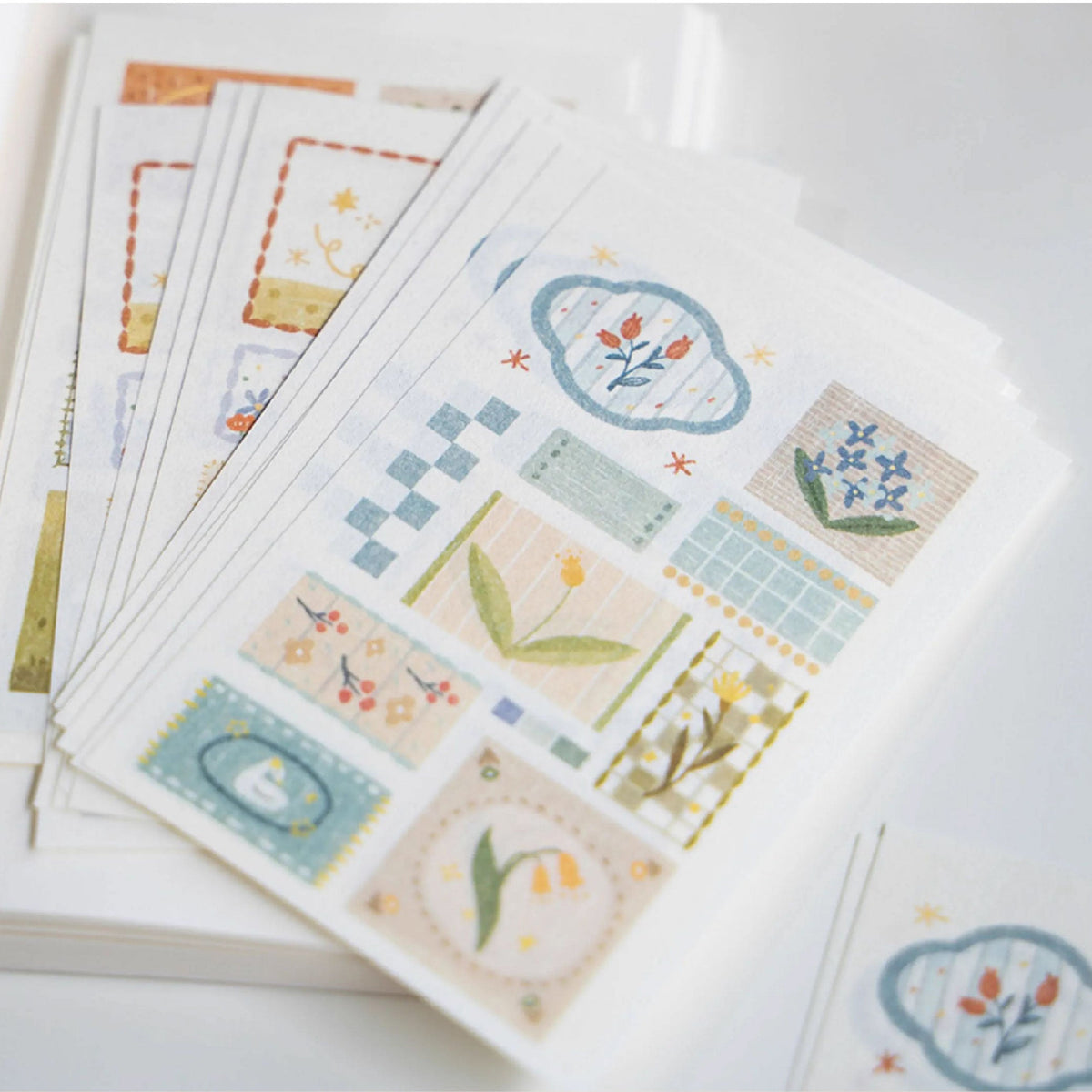 Orange Studio | Patchwork Small Clips Scrapbook Decorative PaperÂ