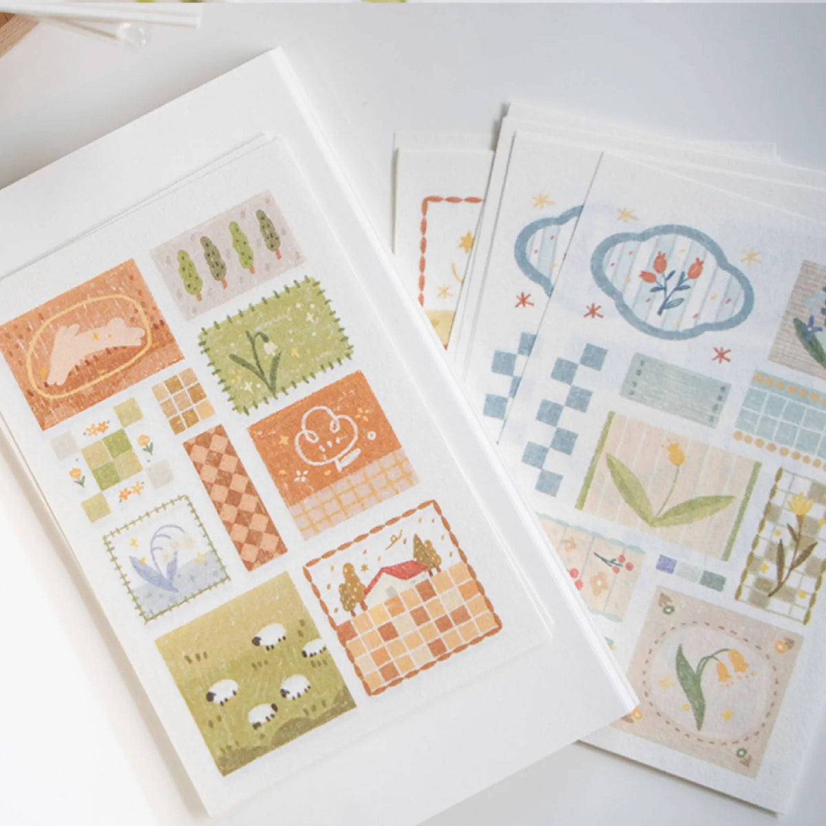 Orange Studio | Patchwork Small Clips Scrapbook Decorative PaperÂ