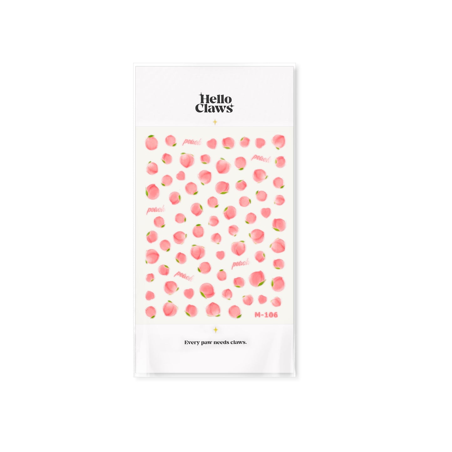 Hello Claws | Juicy Peach Jelly Nail Deco Sticker