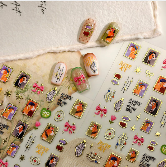 Hello Claws | World Famous Paintings Nail Deco Sticker