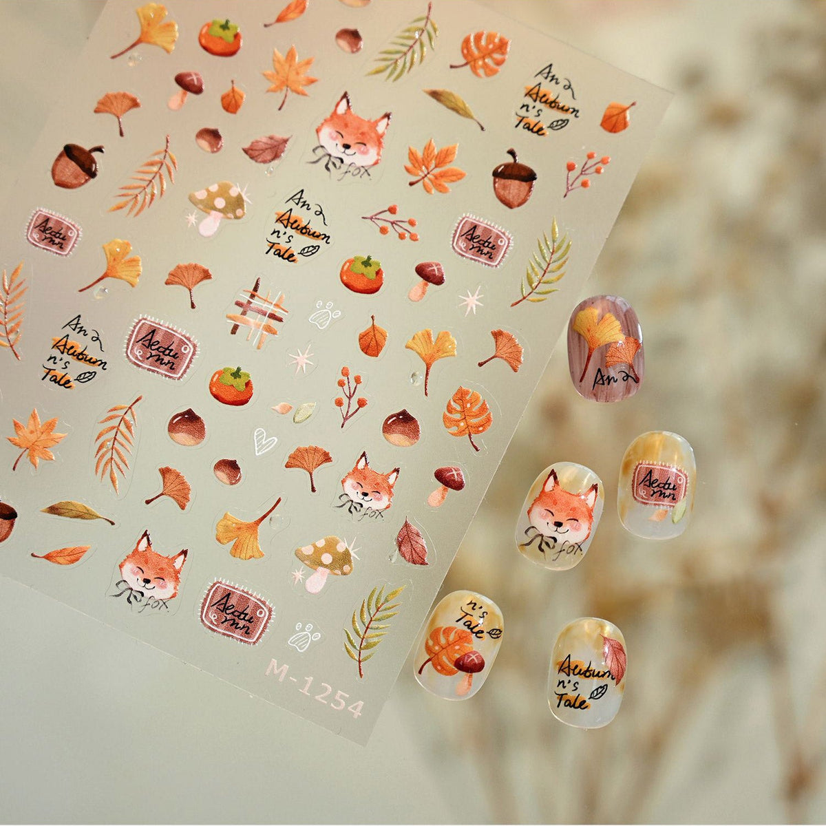 Hello Claws | Autumn Fox Nail Deco Sticker