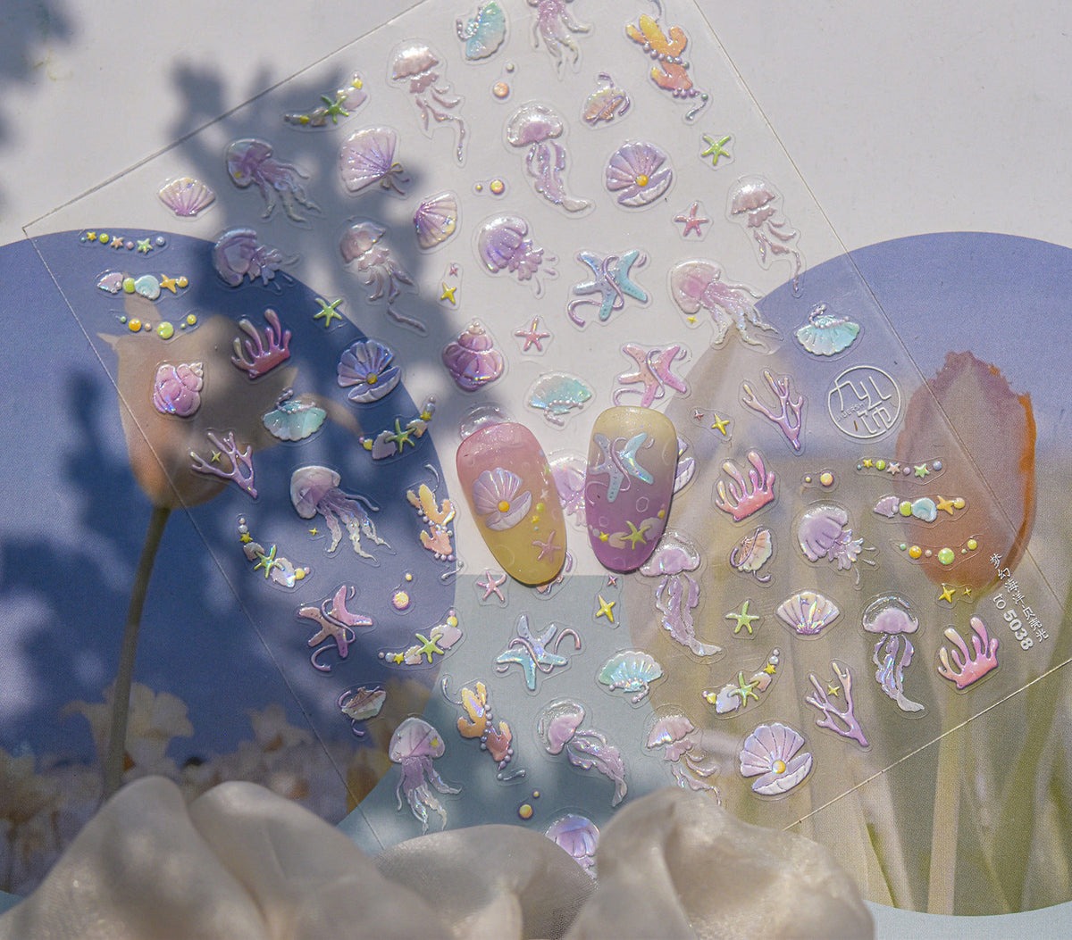 Hello Claws | Bubble Jelly Fish Nail Deco Sticker