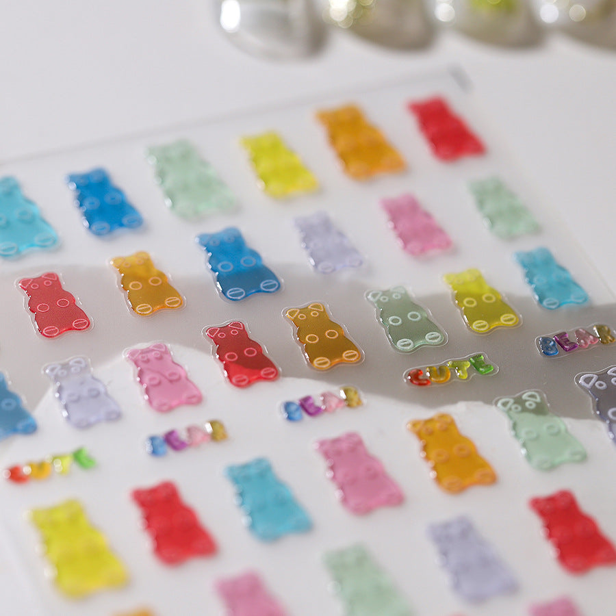 Hello Claws | Candy Bear Jelly Nail Deco Sticker