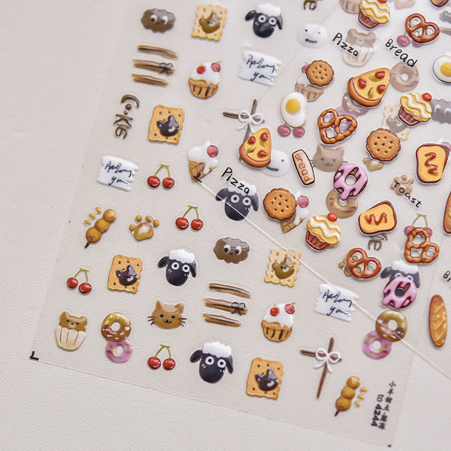 Hello Claws | Sheep And Cherry Nail Deco Sticker