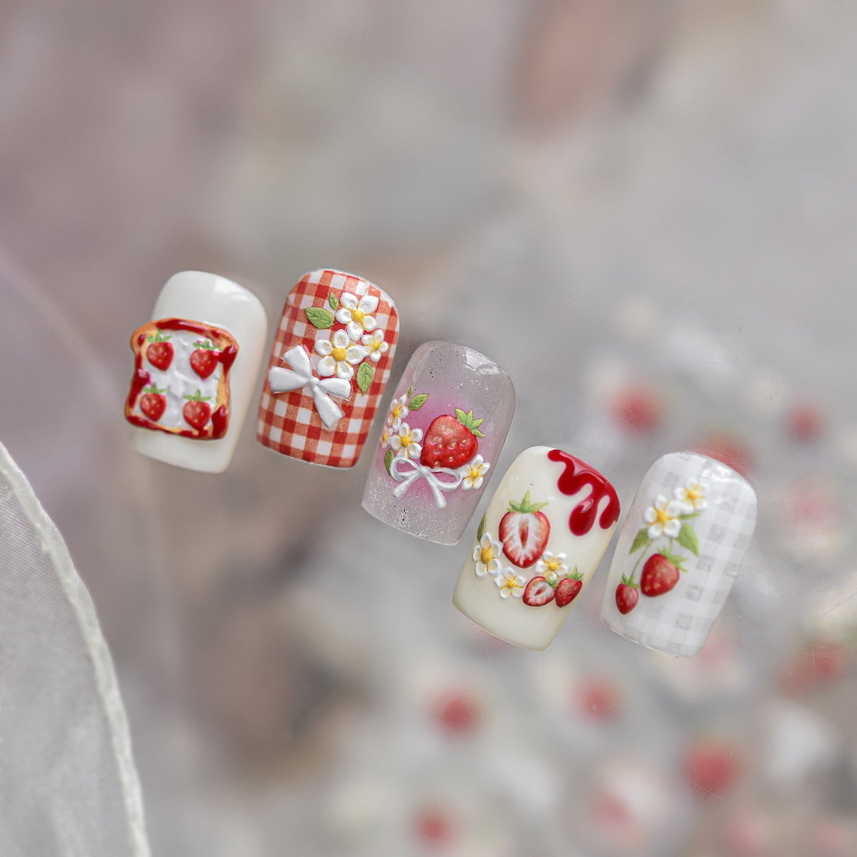 Hello Claws | Strawberry Sweet Nail Deco Sticker