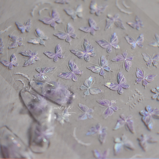 Hello Claws | Crystal Butterfly 5D Nail Deco Sticker