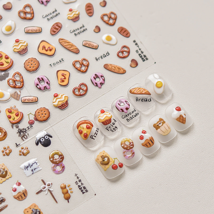 Hello Claws | Pizza Bakery Nail Deco Sticker