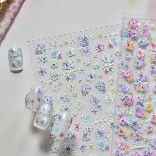 Hello Claws | Vintage Dried Flower Nail Deco Sticker